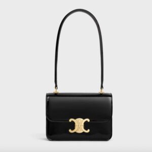 Celine teen Garance bag in patent Calfskin black