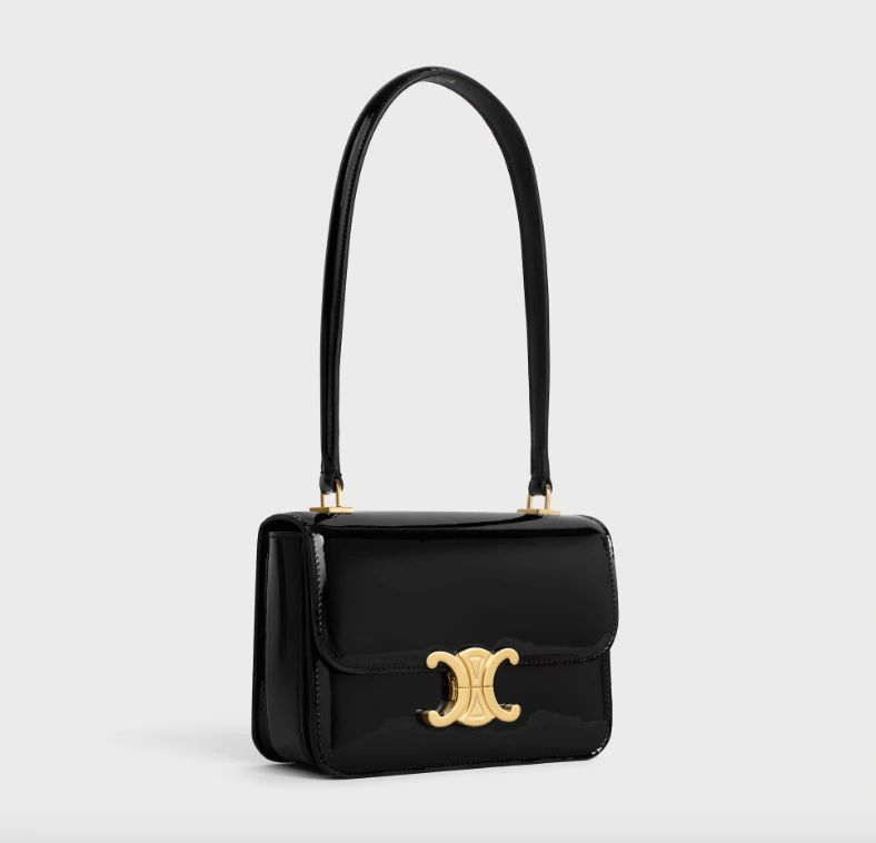 Celine teen Garance bag in patent Calfskin black - Image 3