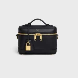 CELINE VANITY IN NATURAL CALFSKIN black