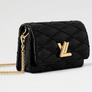 Louis Vuitton Go-14 wallet on a chain black