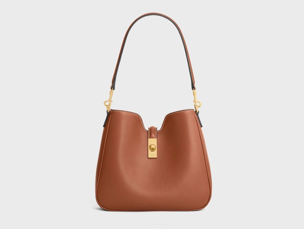Celine SMALL CAMILLE 16 SOFT BAG IN SMOOTH CALFSKIN Tan