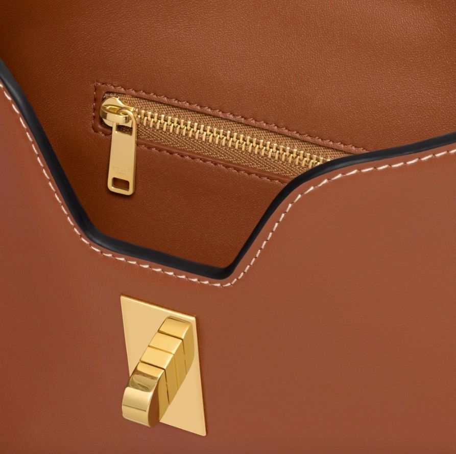 Celine SMALL CAMILLE 16 SOFT BAG IN SMOOTH CALFSKIN Tan - Image 6