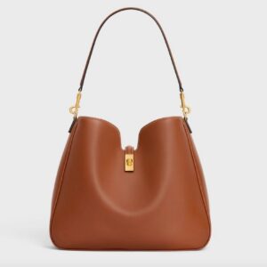 Celine MEDIUM CAMILLE 16 SOFT BAG IN SMOOTH CALFSKIN tan