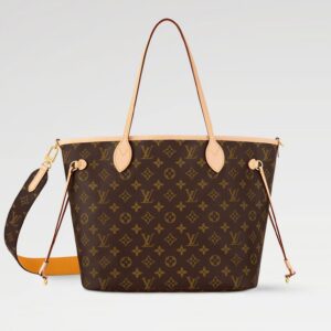 Louis Vuitton Neverfull MM Inside Out Bandoulière Tote Monogram Jaune Safran (Yellow) Interior 12.2 in. New M11947