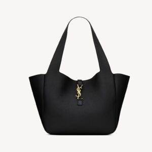 Saint Laurent LE 5 À 7 Hobo Bag Grained Leather Taupe Large New
