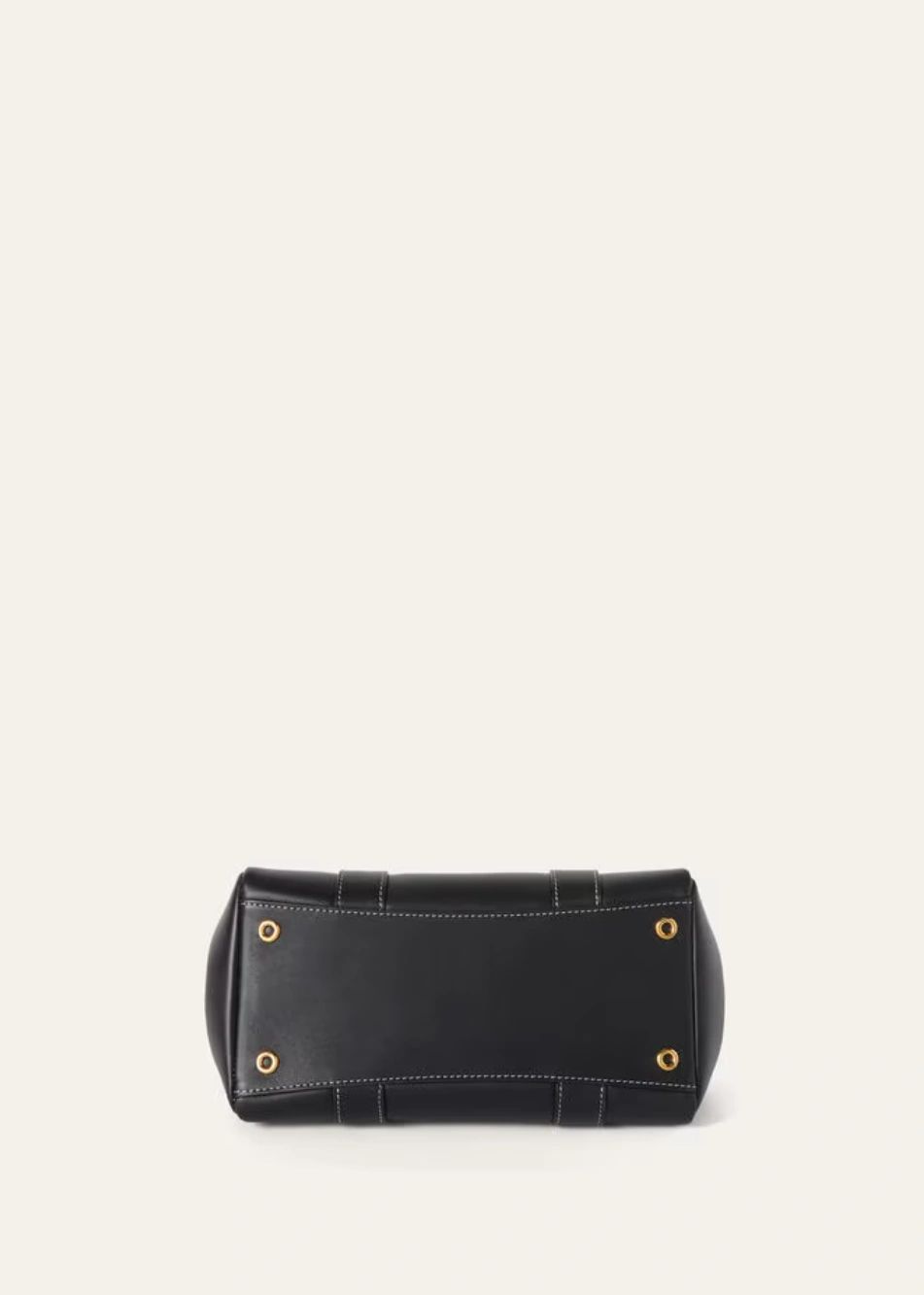 Loro Piana Loom L25 Calfskin Bag – Black / Sun Gold (Brand New) - Image 6