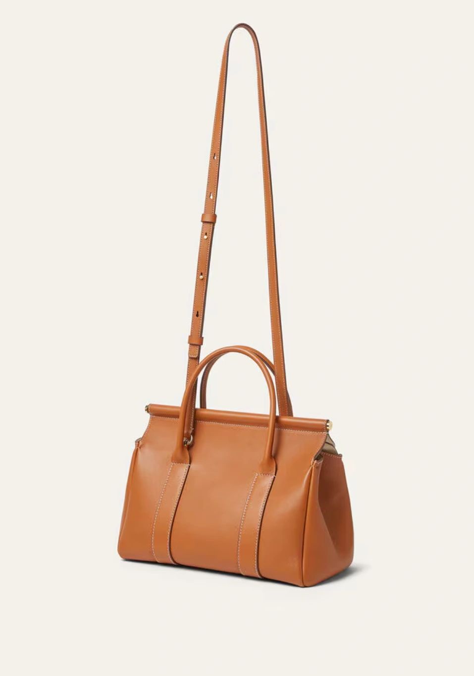 Loro Piana Loom L25 Calfskin Bag – Warm Tan / Sun Gold (Brand New) - Image 2