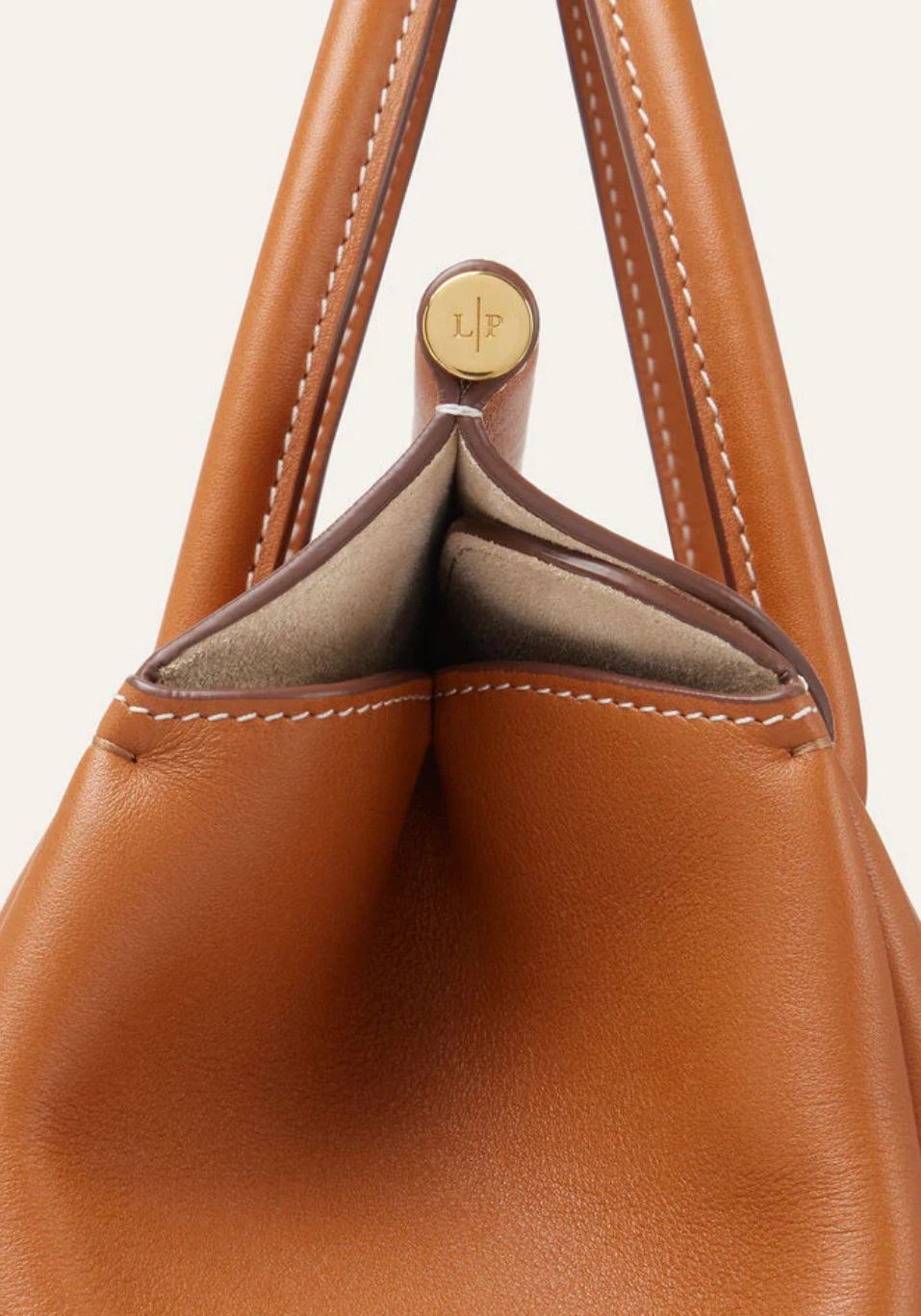 Loro Piana Loom L25 Calfskin Bag – Warm Tan / Sun Gold (Brand New) - Image 4