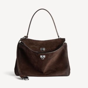 Balenciaga Rodeo Handbag Large in Light Espresso