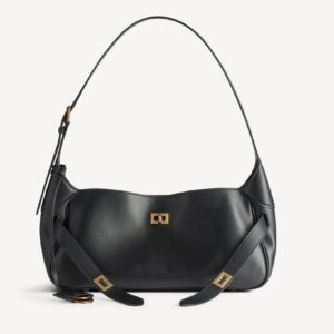 Balenciaga Women's Bel Air Shoulder Bag Small in Black new