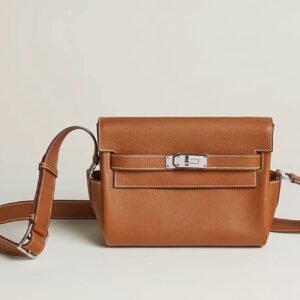 Hermes Kelly Messenger PM bag color fauve