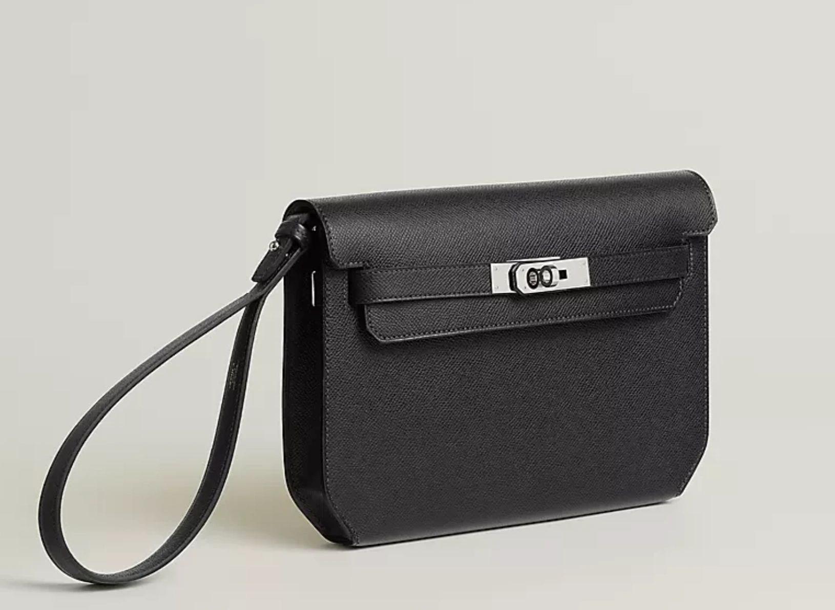 Hermes Kelly depeches 25 pouch black - Image 2