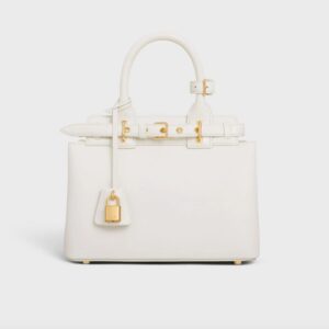 Celine Conti Teen Bag in supple grained calfskin white color NEW