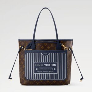 Louis Vuitton Neverfull Bandoulière Inside Out MM Navy – Brand New