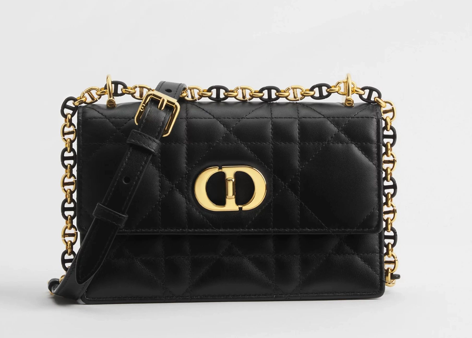 Dior Miss Caro Mini Bag Black Macrocannage Lambskin – Brand New