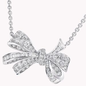 Graff Tilda’s Bow Classic Diamond Pendant in 18K White Gold