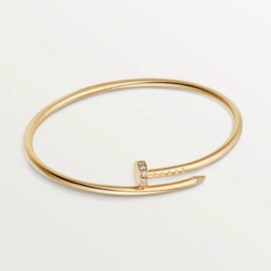 Cartier Juste un Clou Diamond Bracelet Small Model Yellow Gold 750 0.18ct Diamonds 2.5mm
