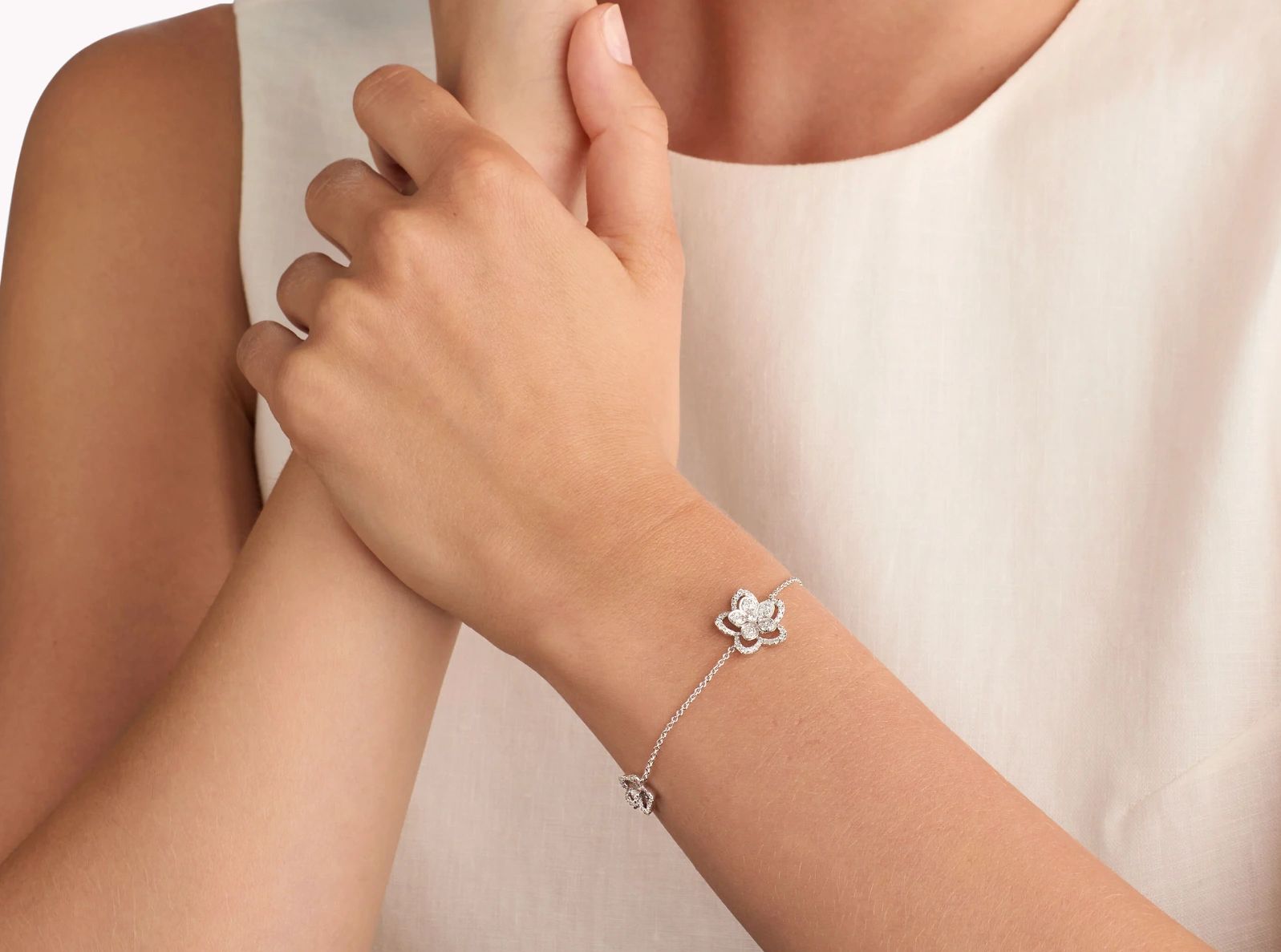 Graff Wild Flower Diamond Bracelet White Gold 0.99ct - Image 3