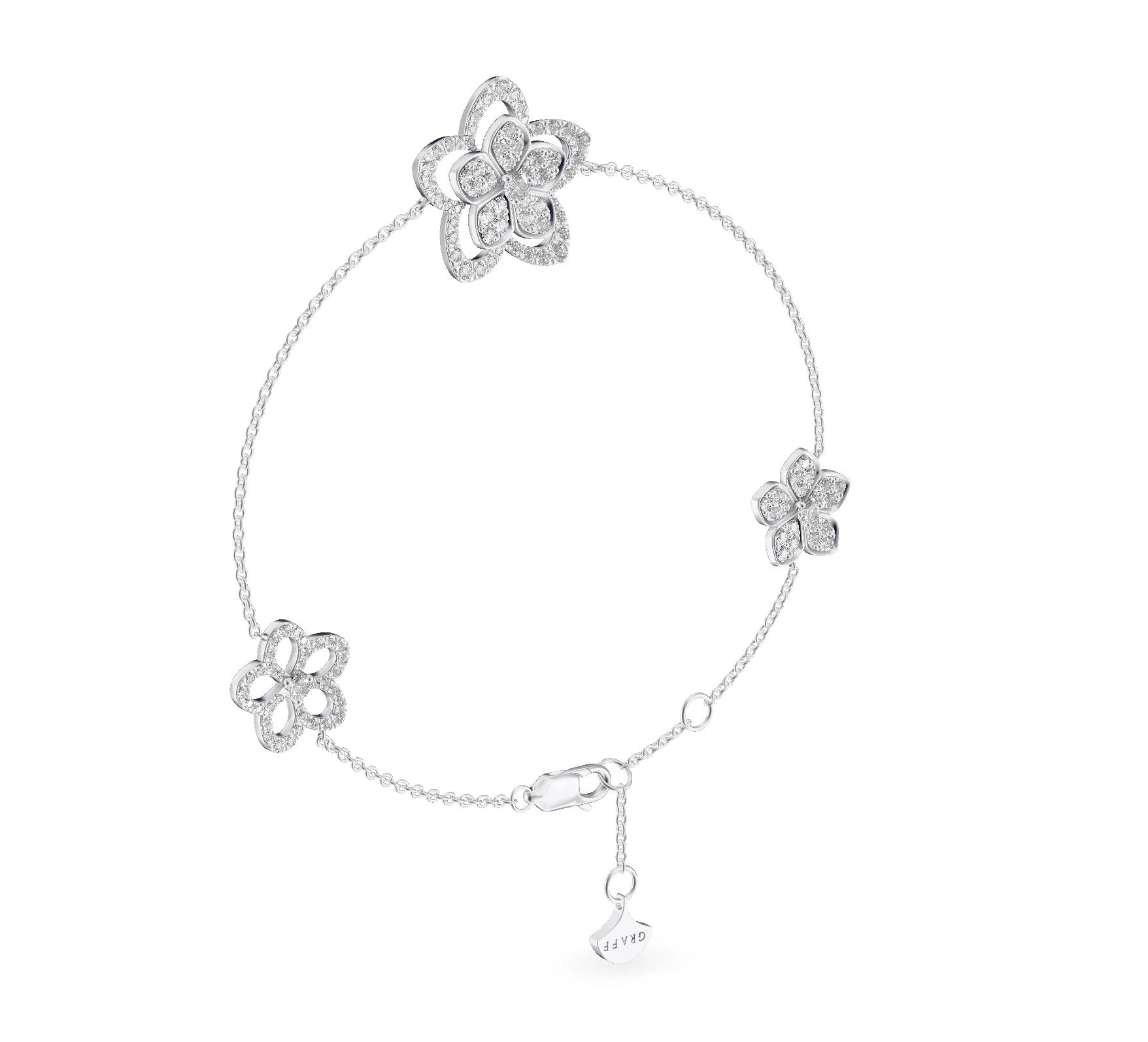 Graff Wild Flower Diamond Bracelet White Gold 0.99ct - Image 7