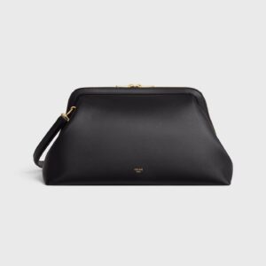 CELINE Doctor’s Pouch in Supple Natural Calfskin Black Full Set Authentic