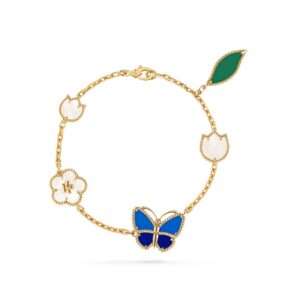 Van Cleef & Arpels Lucky Spring Butterfly Bracelet, 5 Motifs 18K yellow gold – VCARPHZV00
