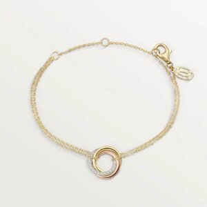 Cartier Trinity Bracelet on Chain with Diamonds (B6069815)