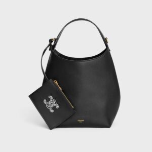 Celine Small Hobo Bag in Supple Smooth Calfskin Black | Authentic Luxury Designer Shoulder Bag