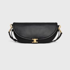 Celine LITTLE HALFMOON SOFT TRIOMPHE IN SUPPLE SHINY LAMBSKIN
