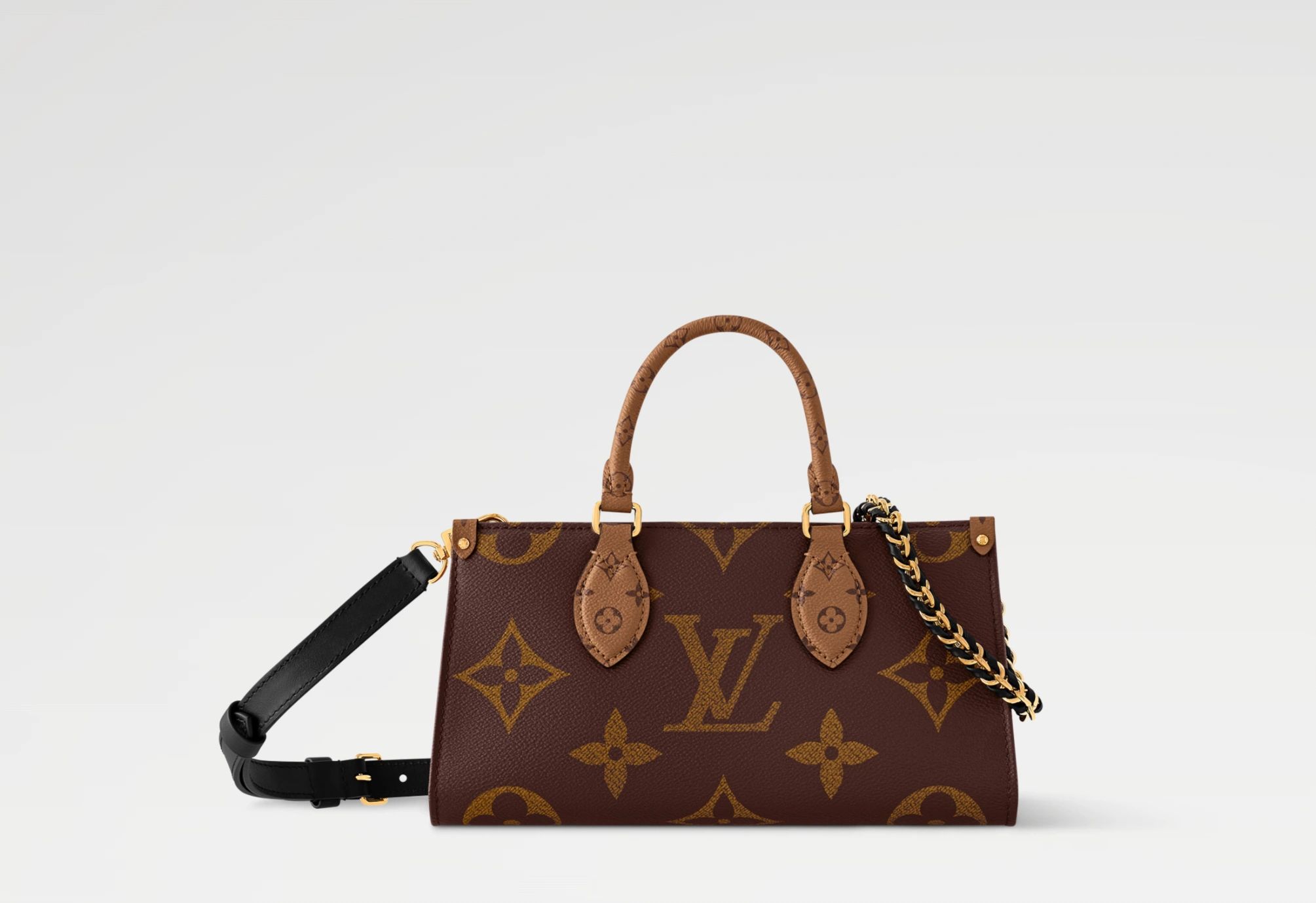 Louis Vuitton OnTheGo East West Chain M14236 – Monogram Reverse Canvas Tote Bag | Authentic Luxury Handbag - Image 5