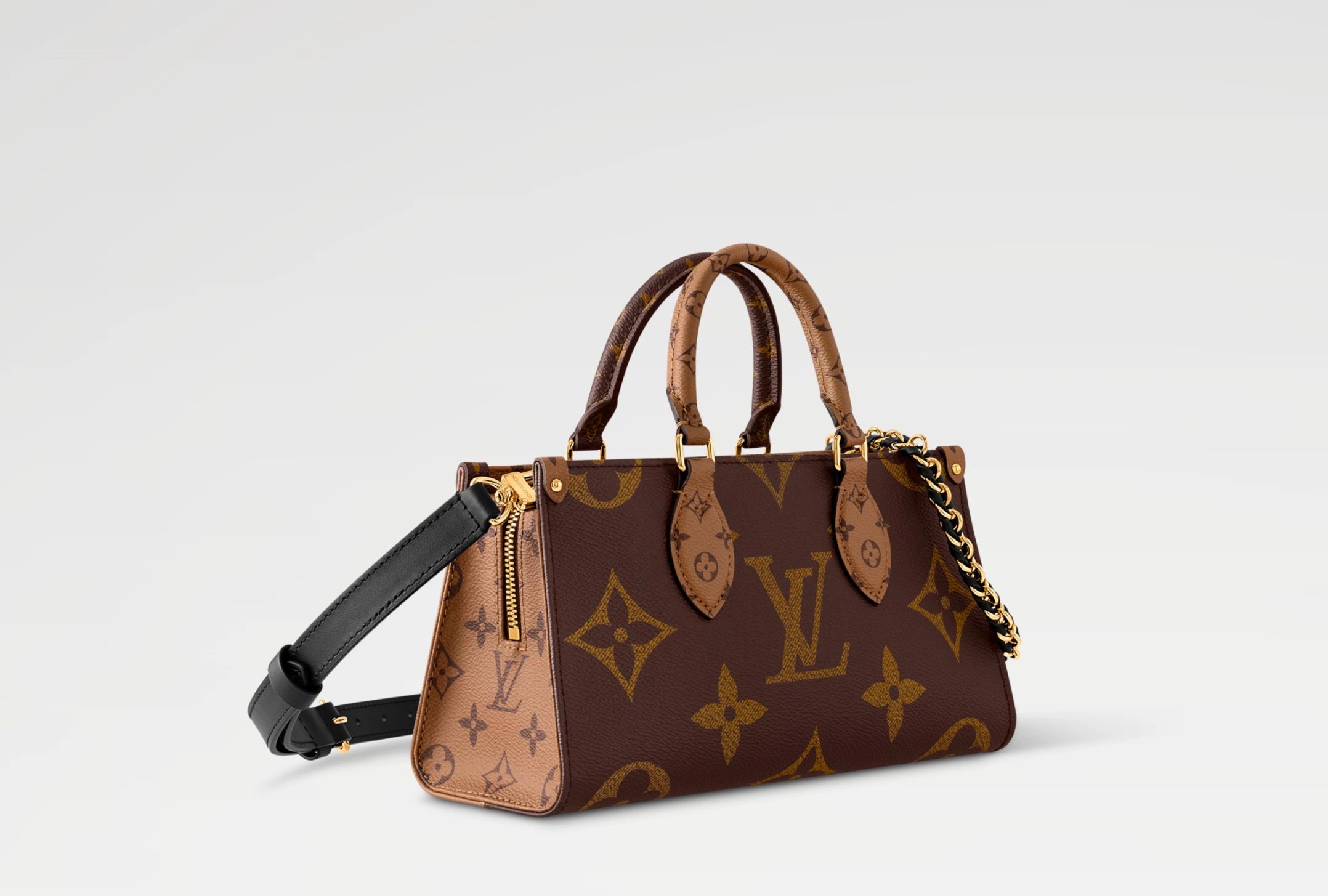 Louis Vuitton OnTheGo East West Chain M14236 – Monogram Reverse Canvas Tote Bag | Authentic Luxury Handbag - Image 2
