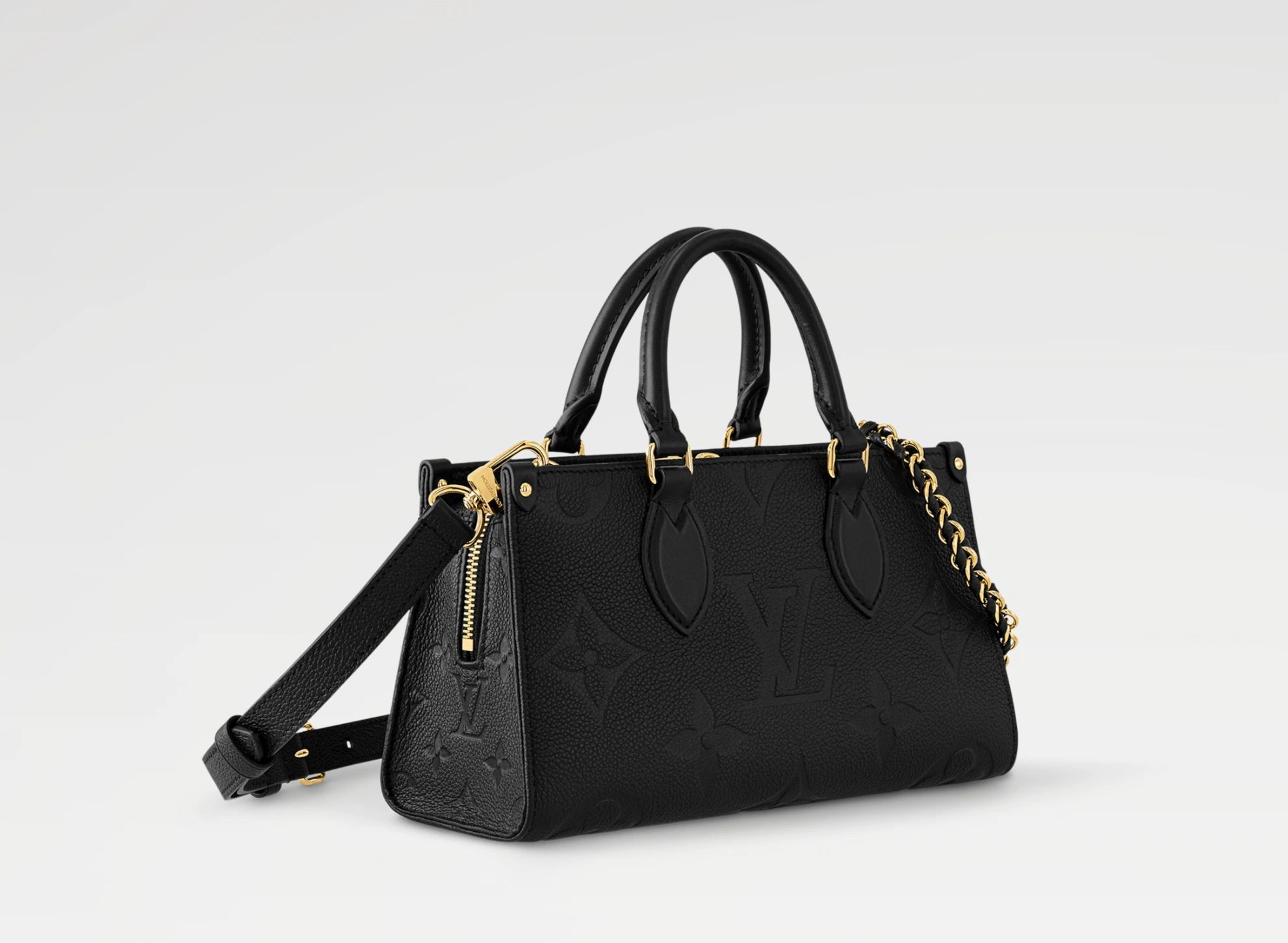 Louis Vuitton OnTheGo East West M23640 Black Monogram Empreinte Leather Tote Bag - Image 2