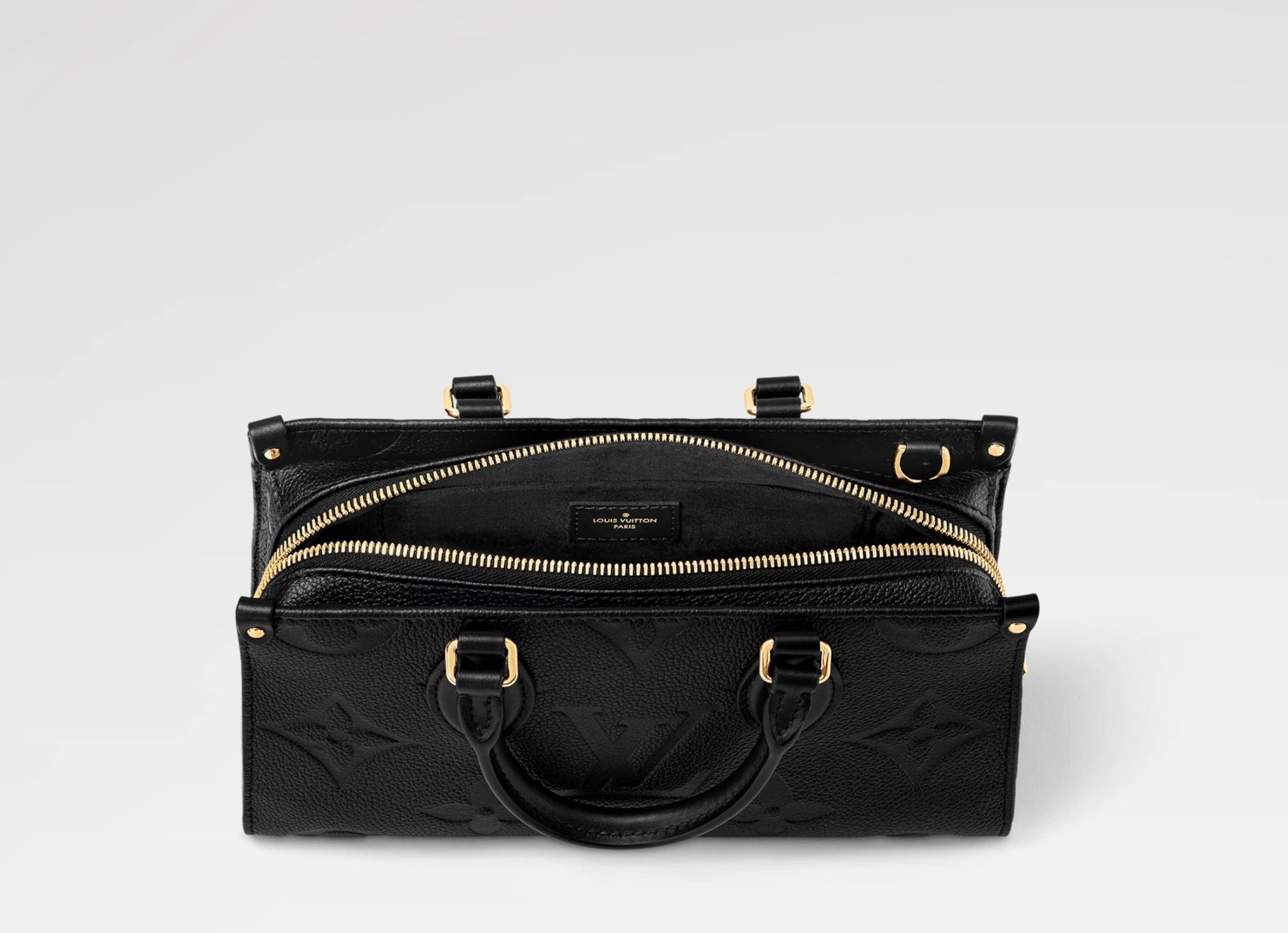 Louis Vuitton OnTheGo East West M23640 Black Monogram Empreinte Leather Tote Bag - Image 7
