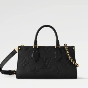 Louis Vuitton OnTheGo East West M23640 Black Monogram Empreinte Leather Tote Bag