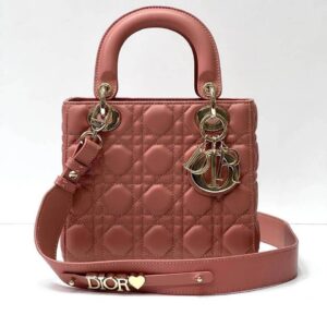 Small Lady Dior My ABCDior Bag Blush Cannage Lambskin
