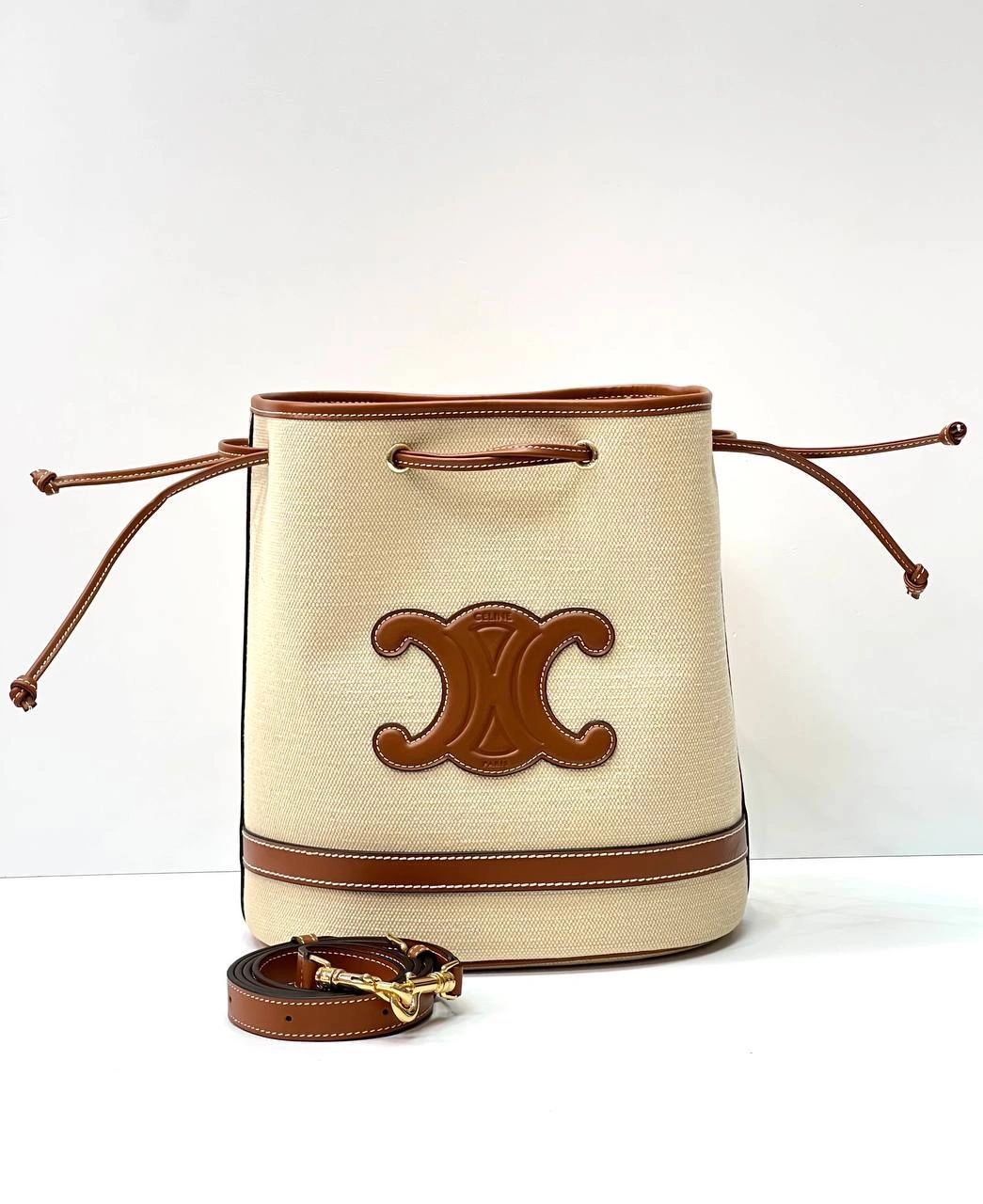 Celine seau Marin IN TEXTILE AND CALFSKIN