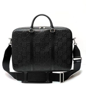 GUCCI Jumbo GG Briefcase black