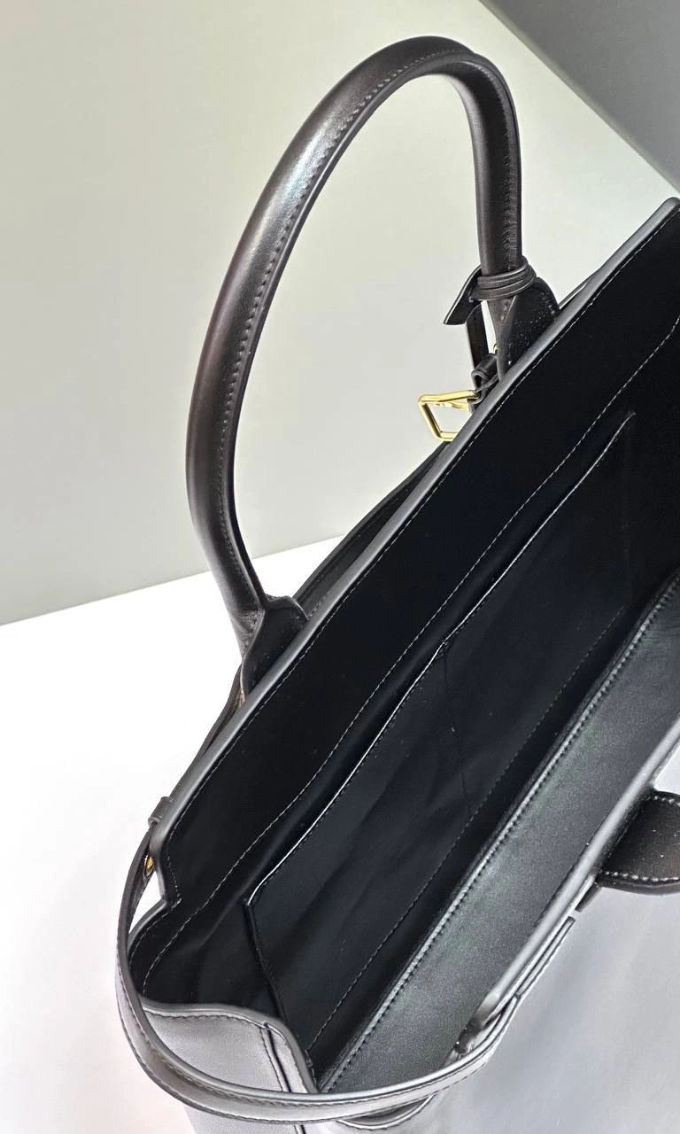 Celine Conti Bag in Supple Calfskin Black - Image 6