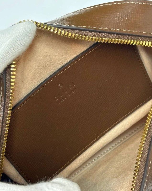 GUCCI horsebit 1955 small shoulder bag Beige and ebony - Image 7