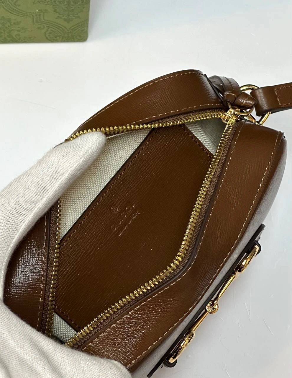 Gucci Horsebit 1955 Small Shoulder bag Browm - Image 10