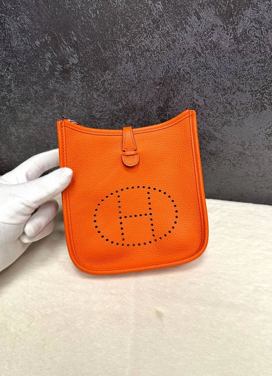 Hermes Evelyne Bag orange - Image 4
