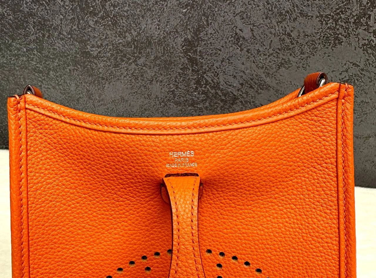 Hermes Evelyne Bag orange - Image 3