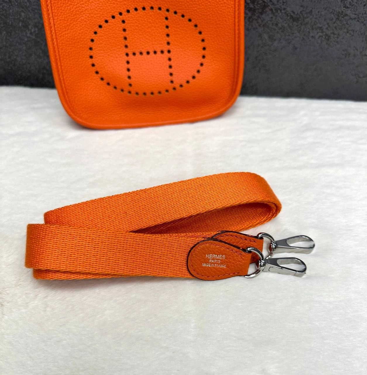 Hermes Evelyne Bag orange - Image 9