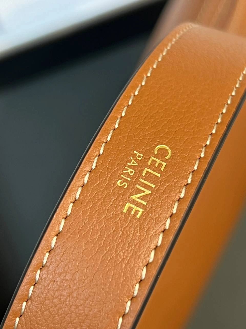 Celine HELOISE CUIR TRIOMPHE BAG IN SUPPLE CALFSKIN TAN - Image 7