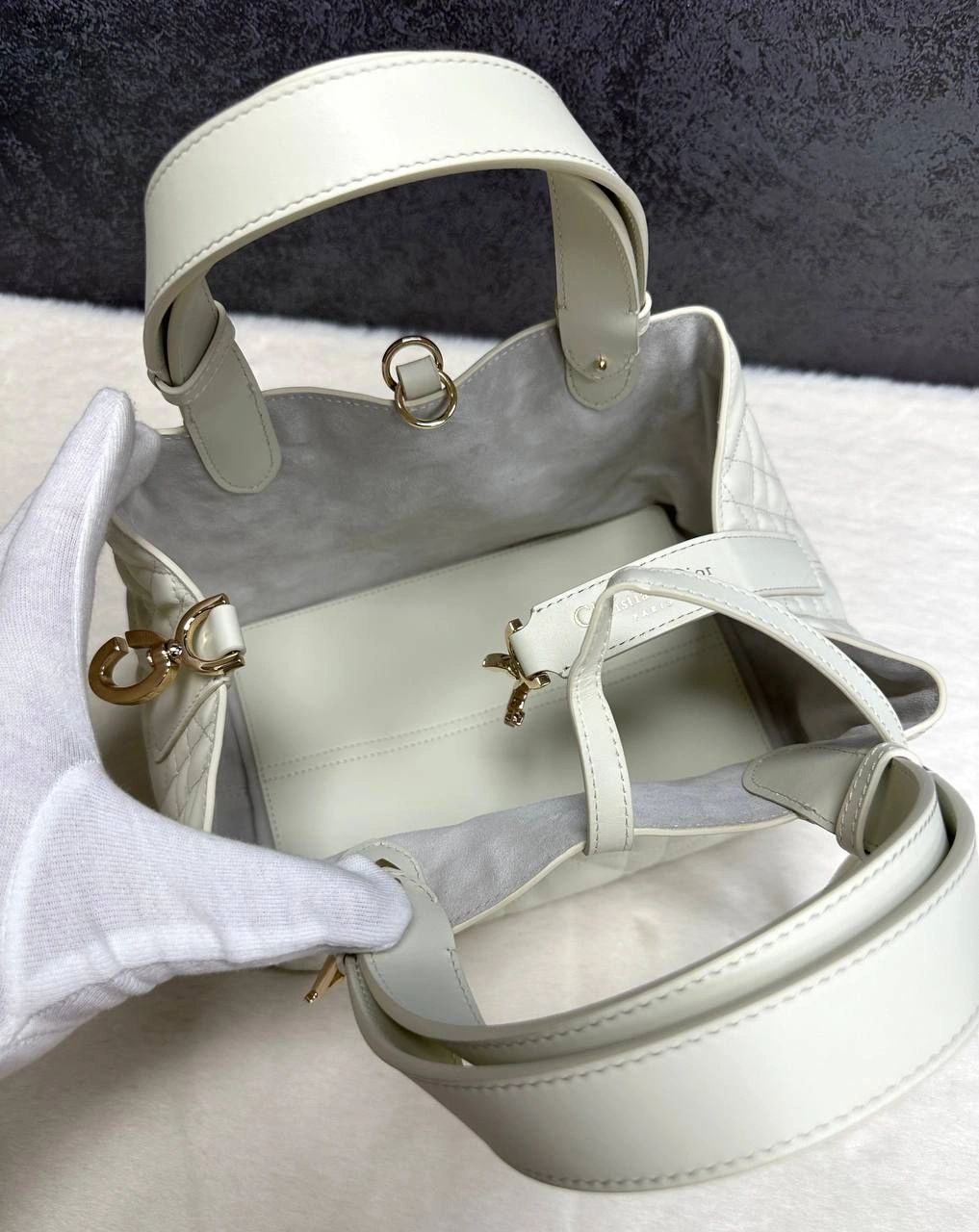 Dior small Toujours Bag white - Image 8