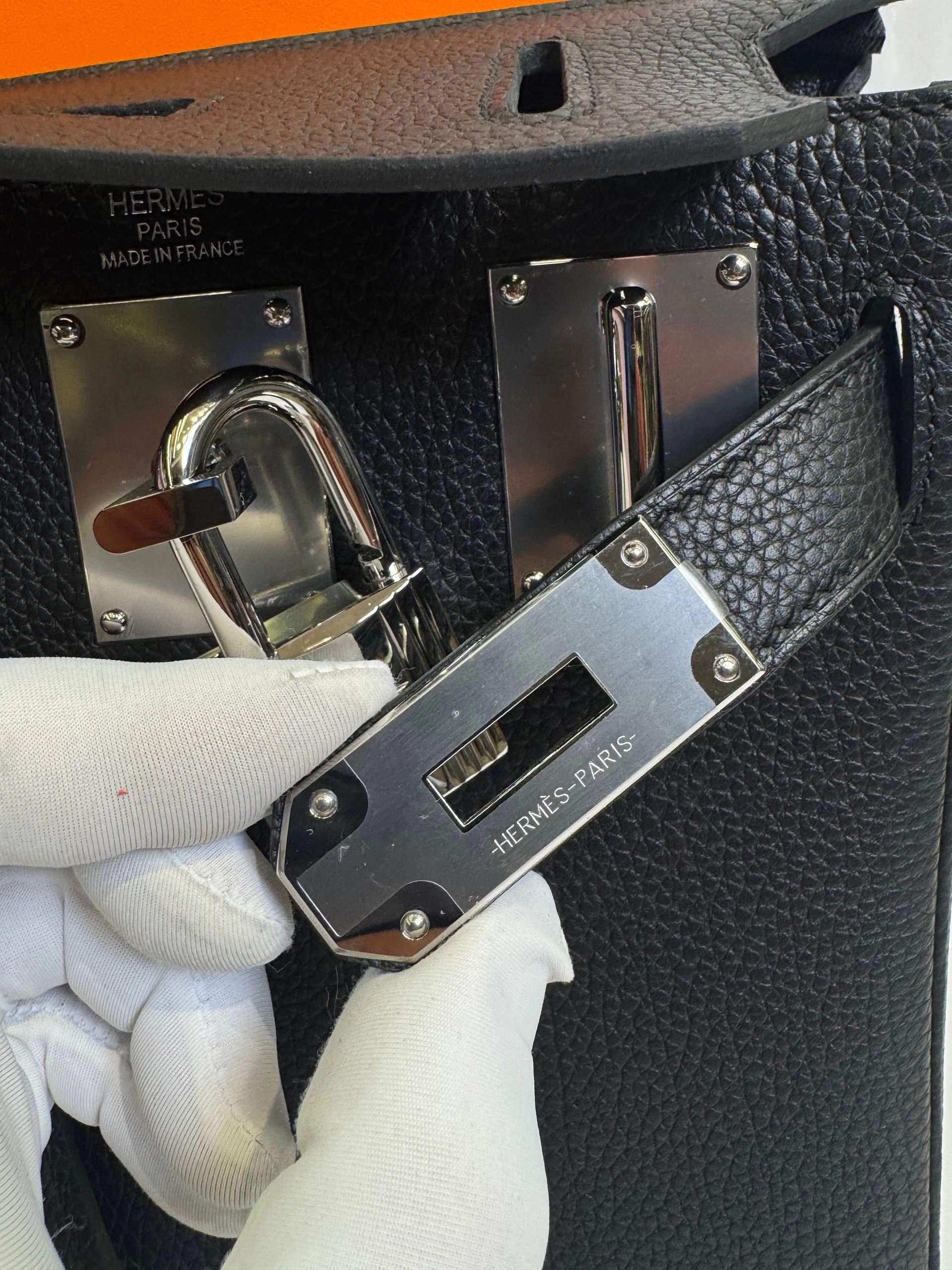 Hermès Hac à Dos PM Backpack – Black Togo Leather Brand New - Image 5