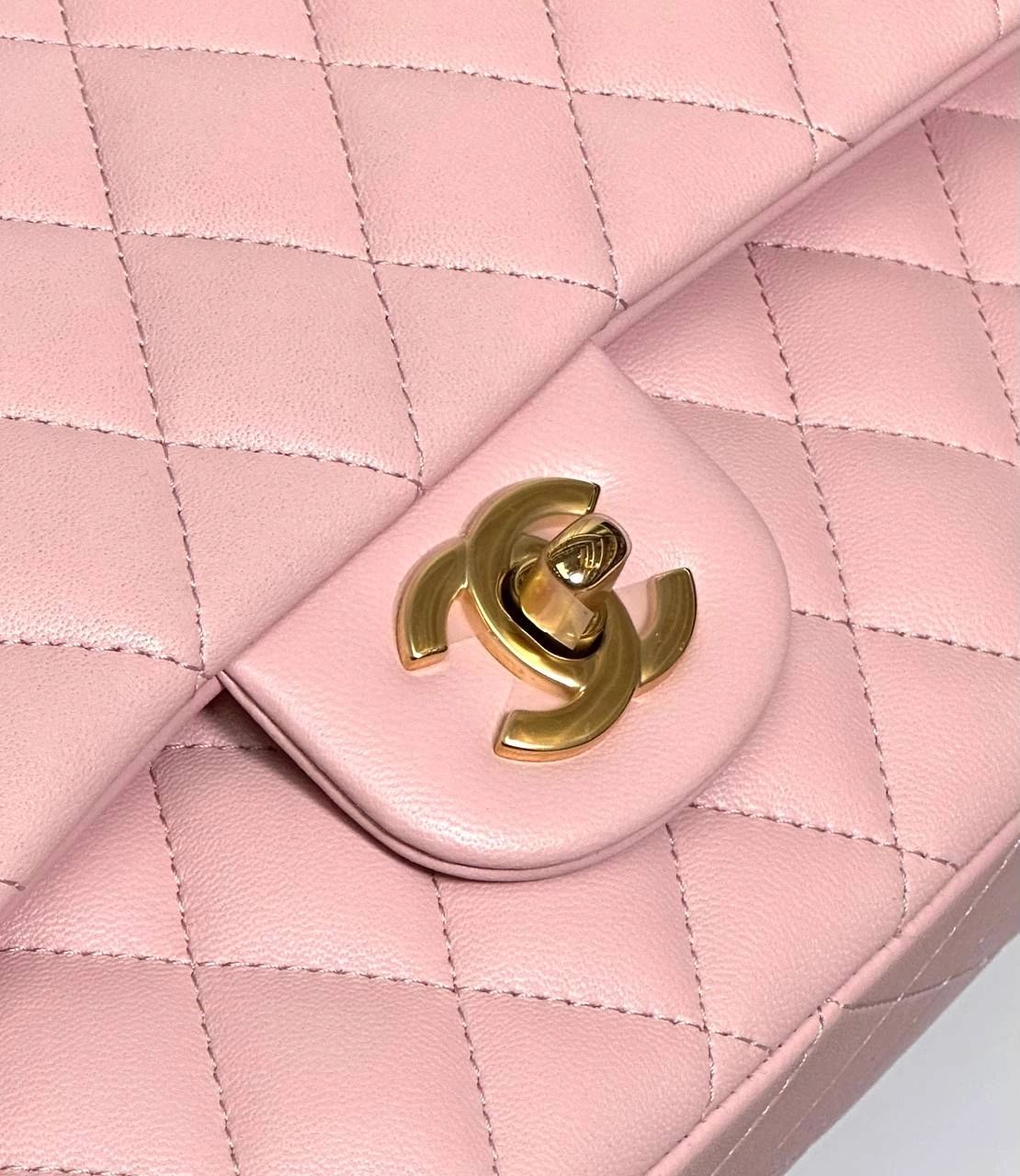 Chanel Classic 11.12 gold Tone Metal Pink - Image 3