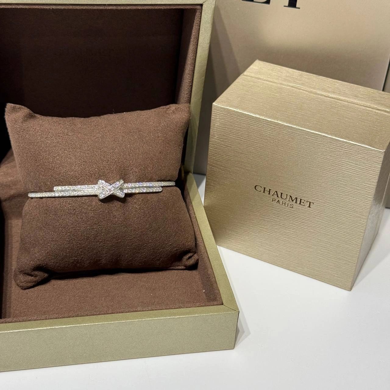 Chaumet Jeux de Liens bracelet White gold, diamonds - Image 3