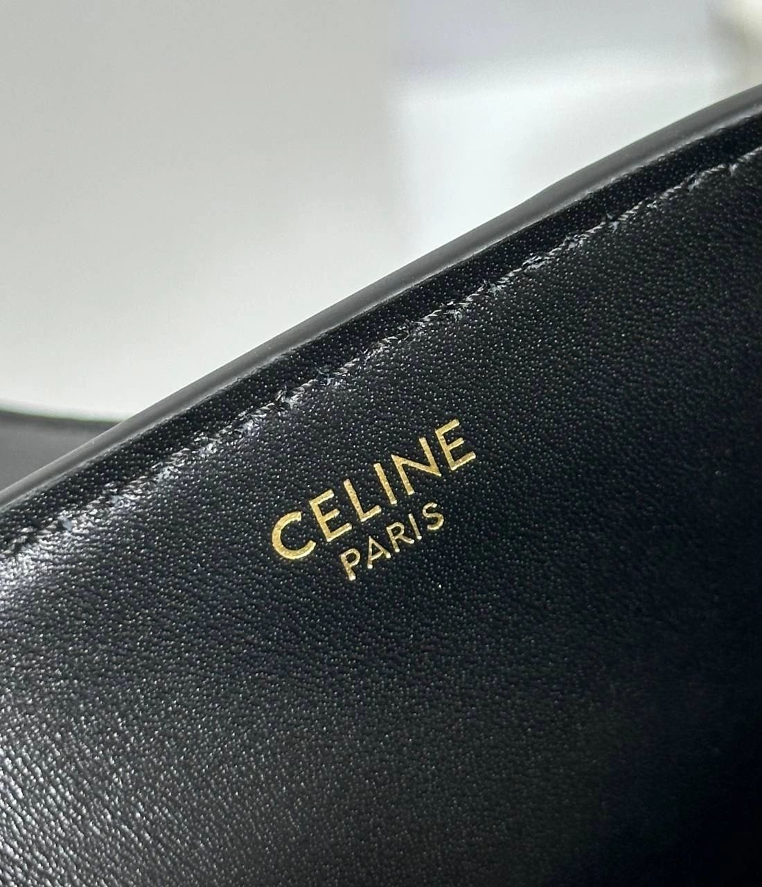 Celine small Louise in smooth calfskin black - Image 7