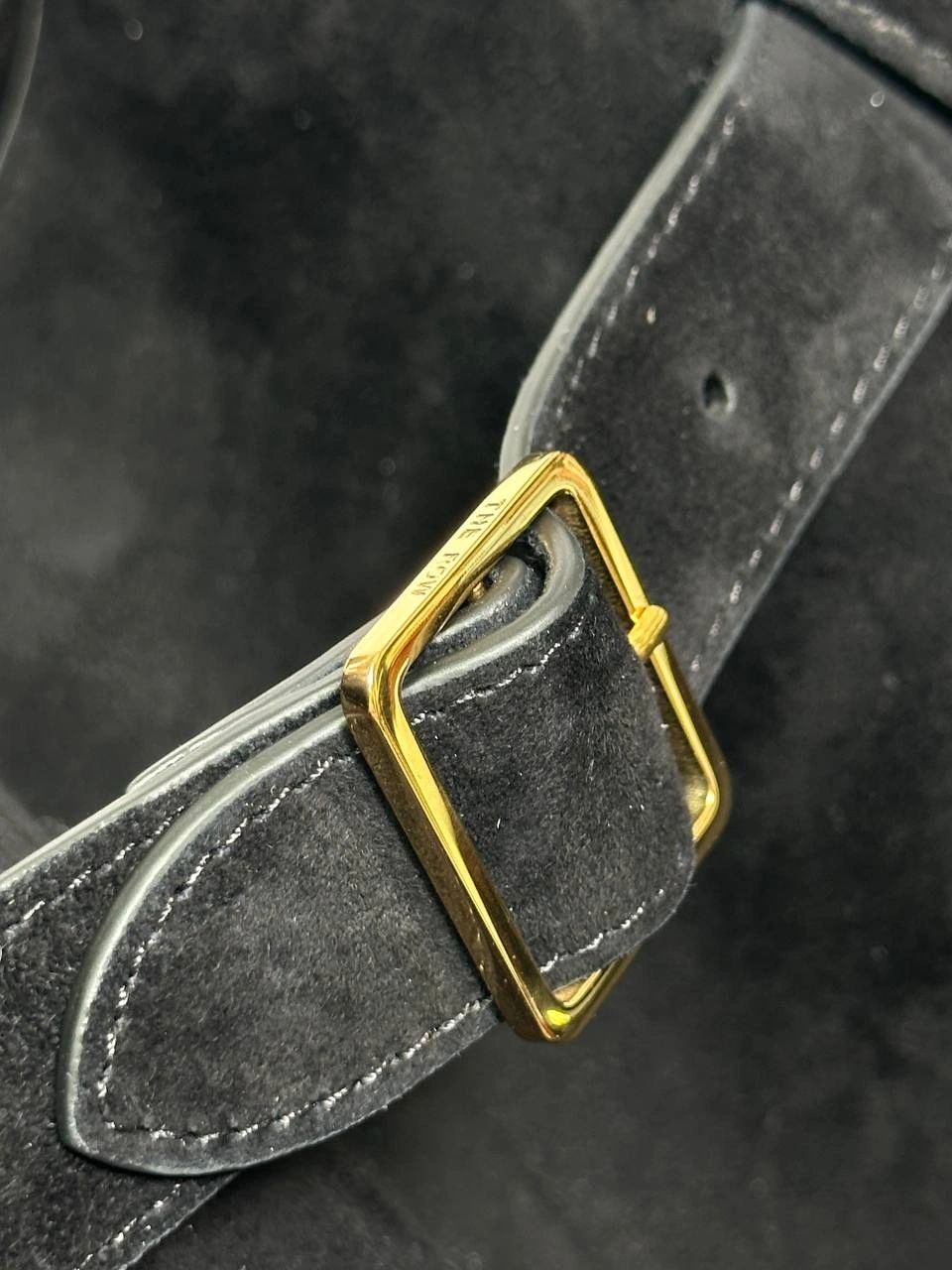 The Row Soft Margaux 15 Bag in Suede black - Image 7